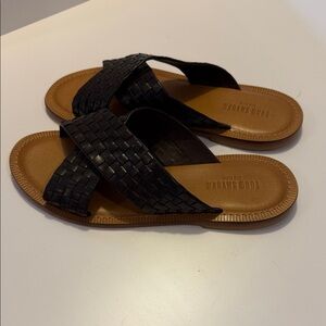 Todd Snyder Darn Brown Woven Leather Sandals Sz 10.  NWOB.  Box27